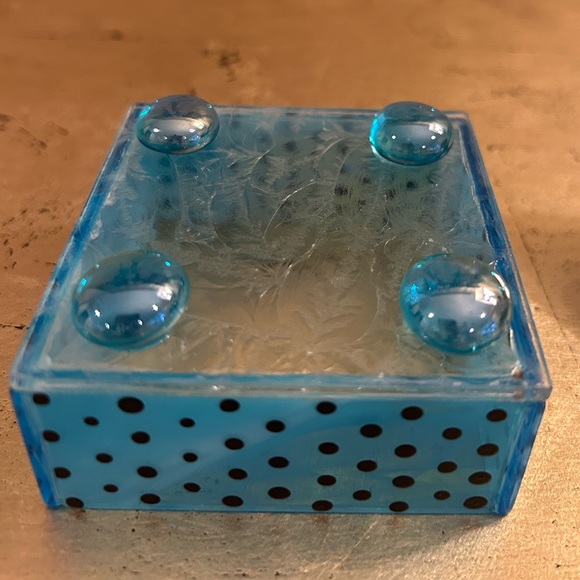 Glass Art Box with Feet & Mirror - Picture 8 of 11